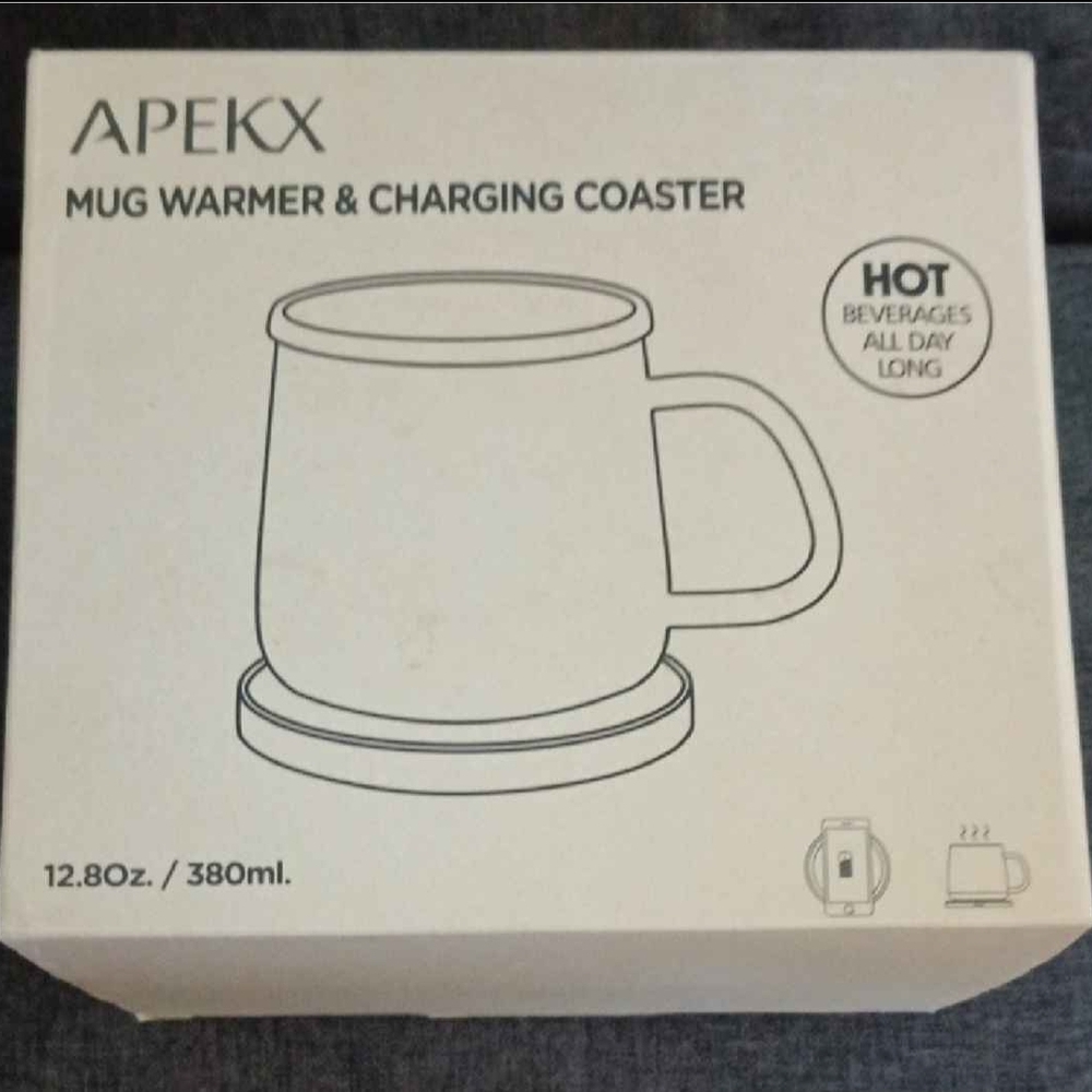 Mug Warmer & Charging Coaster - White